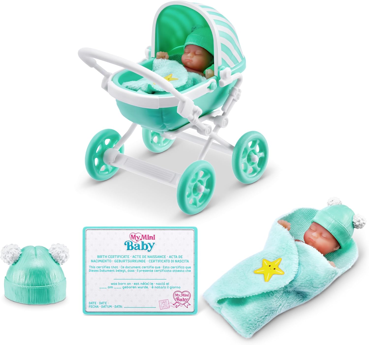 5 Surprise My Mini Baby Series 1 (2 Pack) by ZURU, Collectible Mystery Capsule, Toy for Girls, Realistic Miniature Baby, Playset and Accessories 24hrsmart